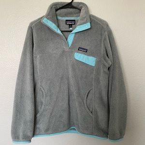 Patagonia grey/ turquoise jacket